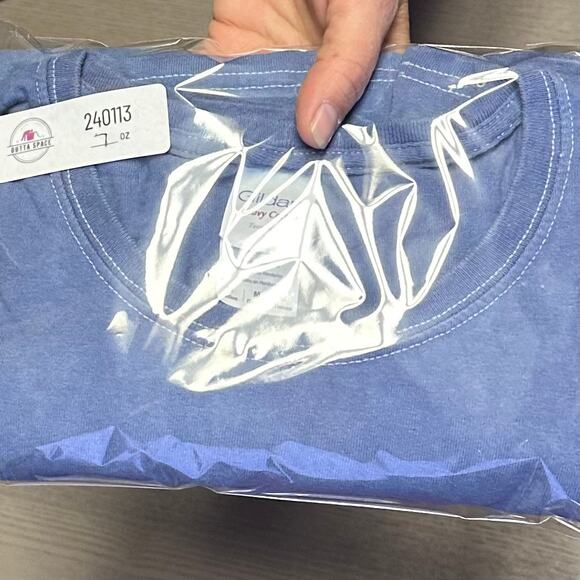 Womens Shirt Size Medium Blue Tie Dye Indie Bohemian Trippy Hippy Handcrafted - Picture 9 of 9